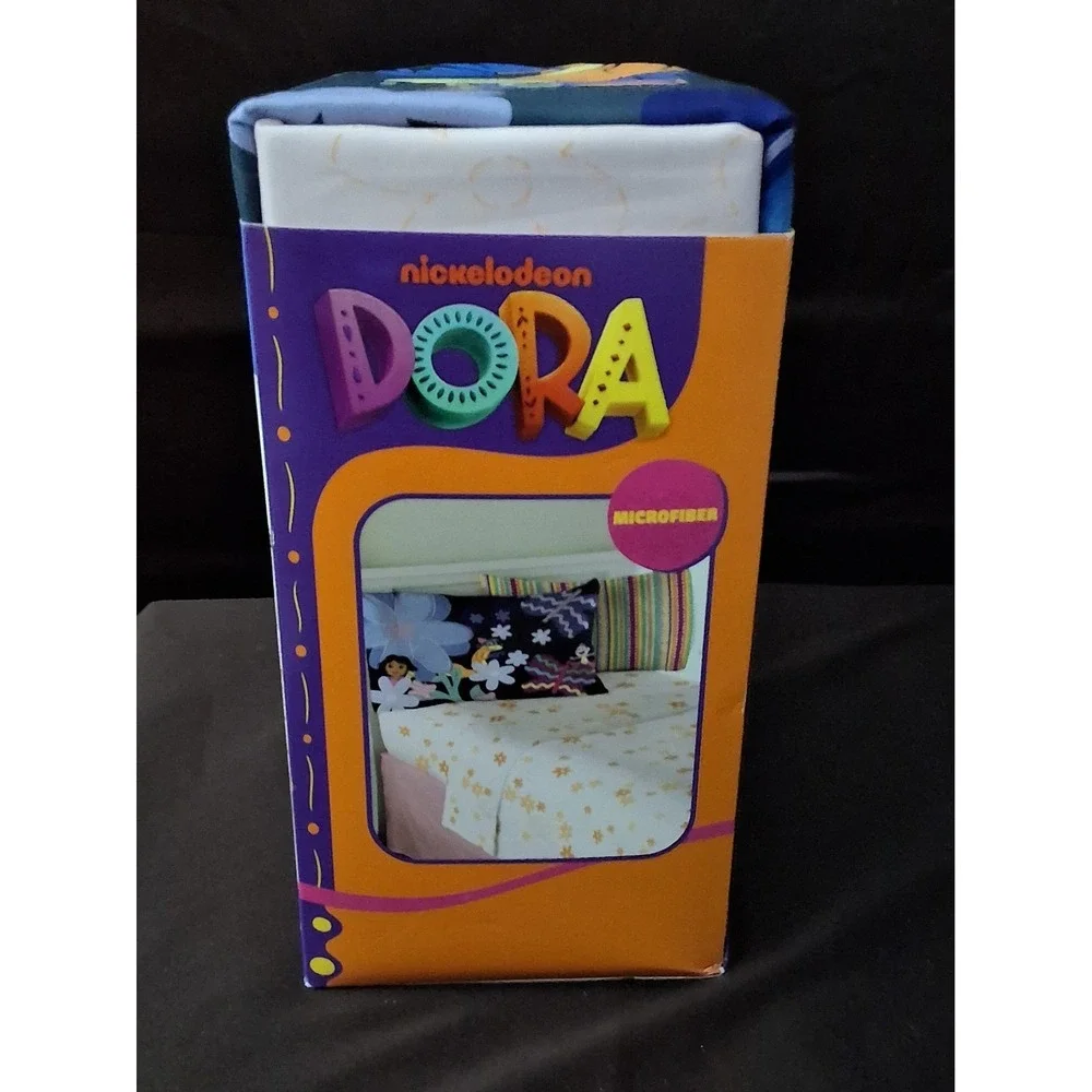 Nickelodeon Dora 4 Piece Full Size Sheet Set. New In Packaging